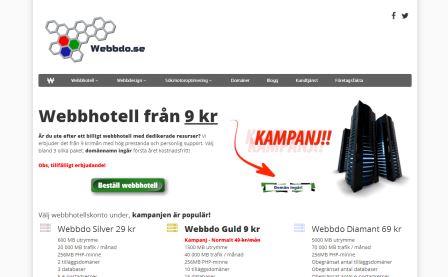 Webbdo.se - Bra webbhotell för en hemsida